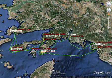 mapa turcja rejs